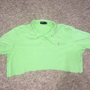 Neon Green Polo Crop